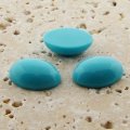Turquoise Opaque - 10x8mm. Oval Domed Cabochons - Lots of 144