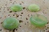 18mm. JADE SHINY MARBLE ROUND CABOCHONS - Lot of 48