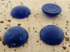 18mm. LAPIS MATTE MARBLE ROUND CABOCHONS - Lot of 48