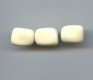 IVORY BEIGE 18X14MM RECTANGLE BEADS - Lot of 12