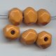 OCKER 16MM FACETED LARGE 3MM HOLE DONUT BEADS - Lot of 12