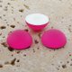 Pink Matte Frosted - 18mm. Round Domed Cabochons - Lots of 144
