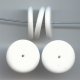 CHALK WHITE 3X20MM SPACER BEADS - Lot of 12