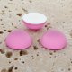 Rose Matte Frosted - 15mm. Round Domed Cabochons - Lots of 144