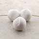 WHITE 14MM ROUND LOVE KNOT BEADS - Lot of 12