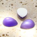 Purple Matte Frosted - 18x13mm. Pear Cabochons - Lots of 144