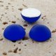 Sapphire Matte Frosted - 18mm Round Domed Cabochons - Lot of 144