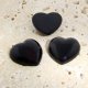 Jet Opaque Smooth - 18mm. Heart Domed Cabochons - Lots of 144