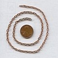 CABLE COPPER COATED 4mm. VINTAGE CHAIN - PRICE PER FOOT